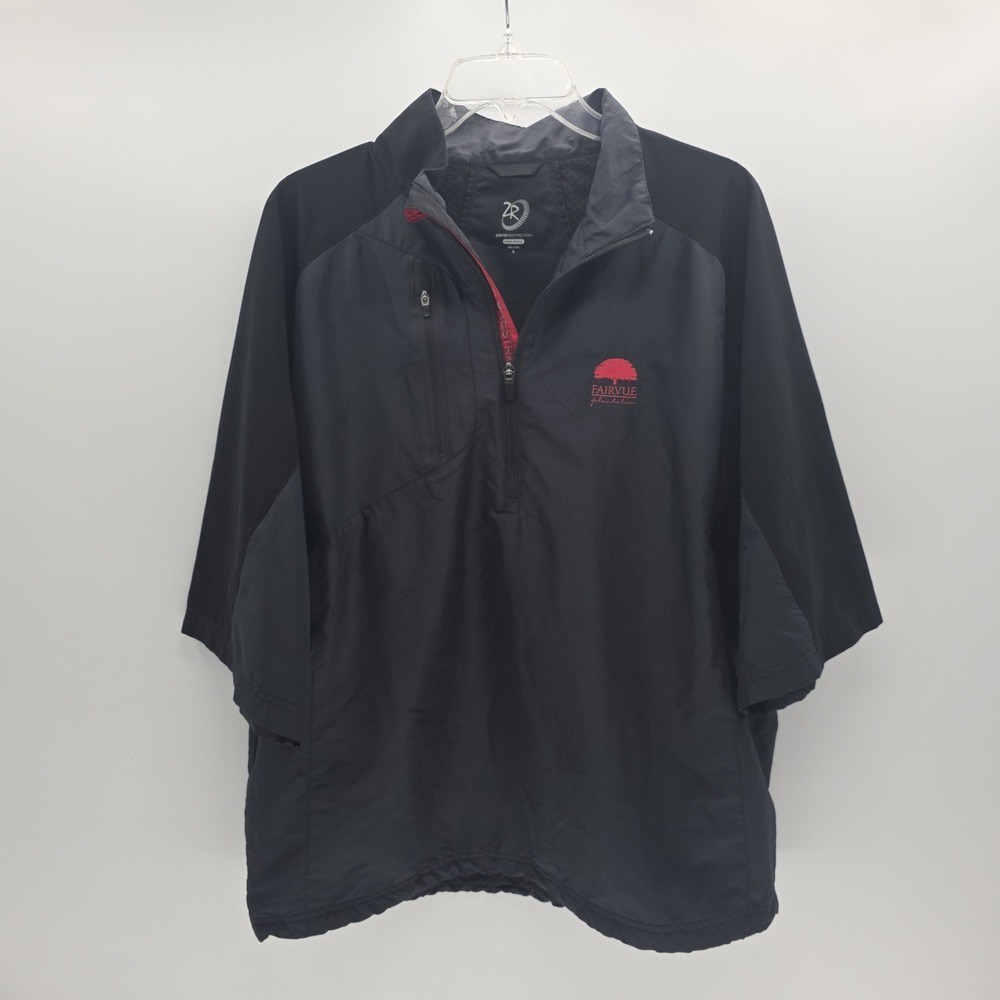 Zero Restriction Tour Series Short Sleeve Jacket Large Black Windproof Nylon